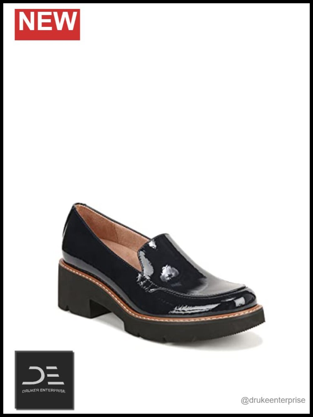 Women's Lightweight Loafer with Block Heel and Contour+ Comfort